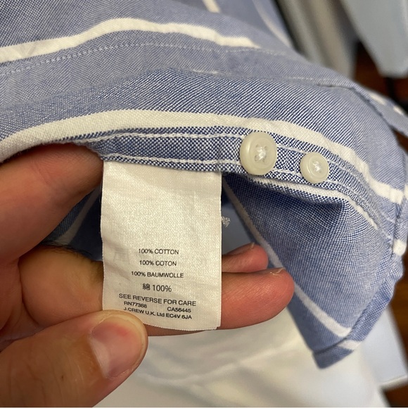 J. Crew Striped Oxford Shirt - Picture 5 of 5